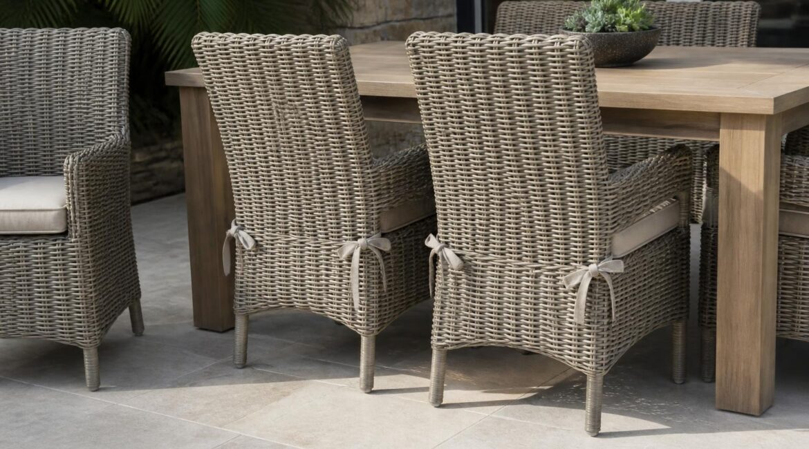 wicker chair cushion ties overview in Florida