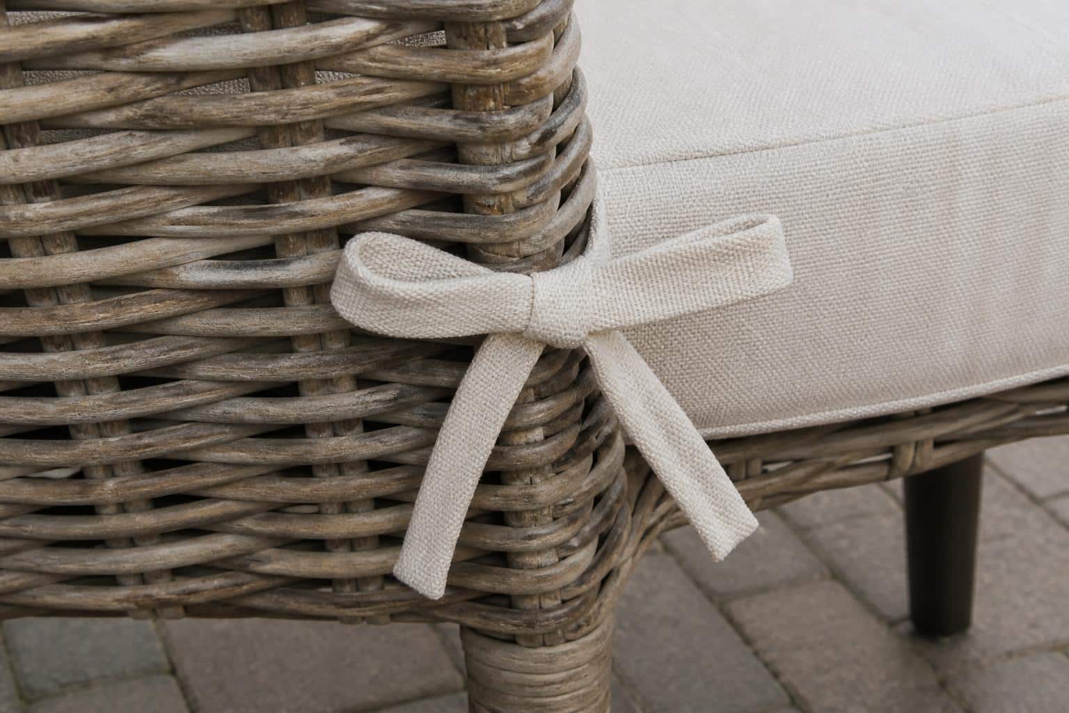 wicker chair cushion ties product detail