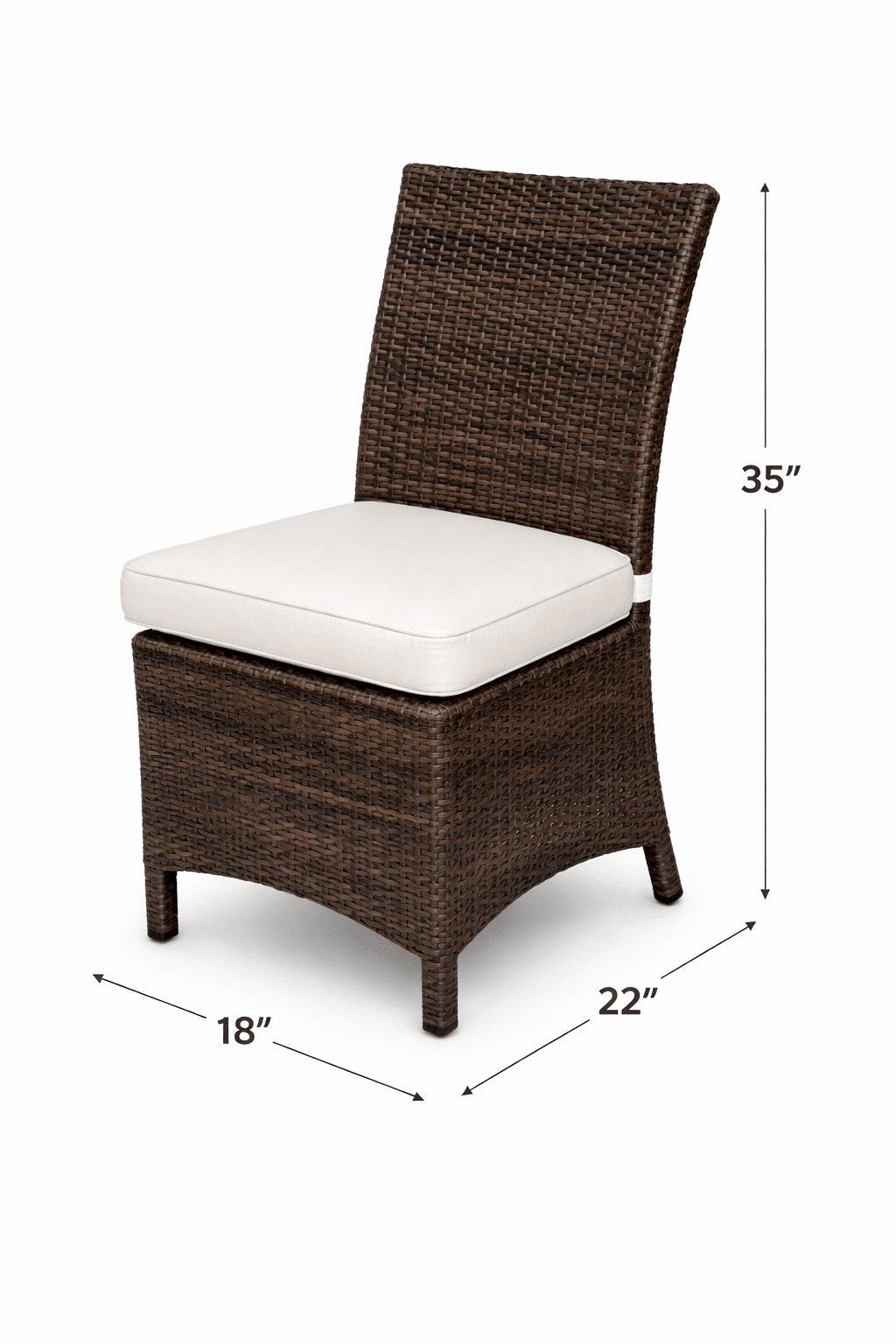 Bonita Armless Dining Chair outdoor patio furniture