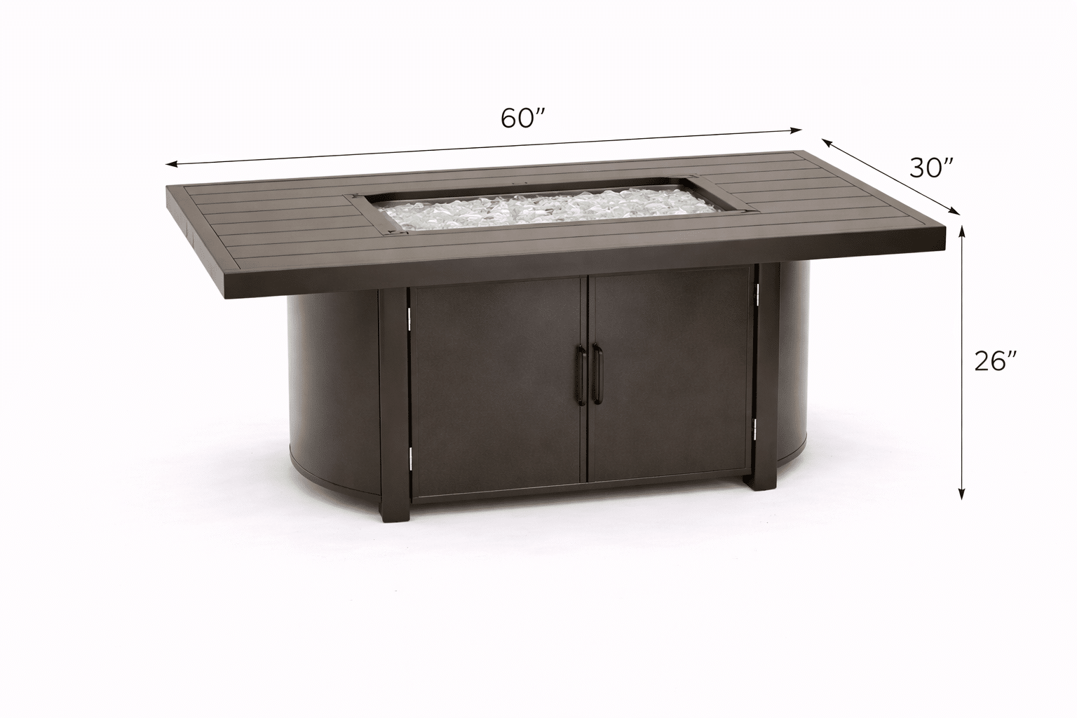 Doral Rectangle Fire Table outdoor patio furniture