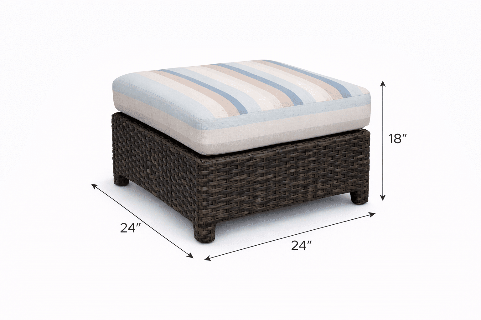 Grand Palm Ottoman outdoor patio furniture