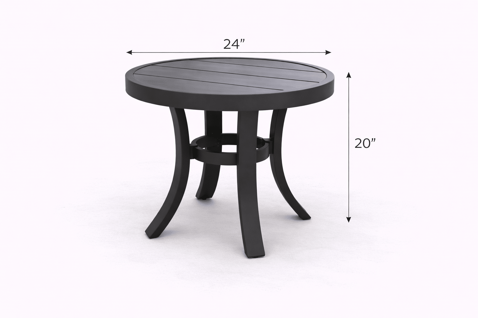 Monterey End Table from the Monterey aluminum outdoor furniture collection