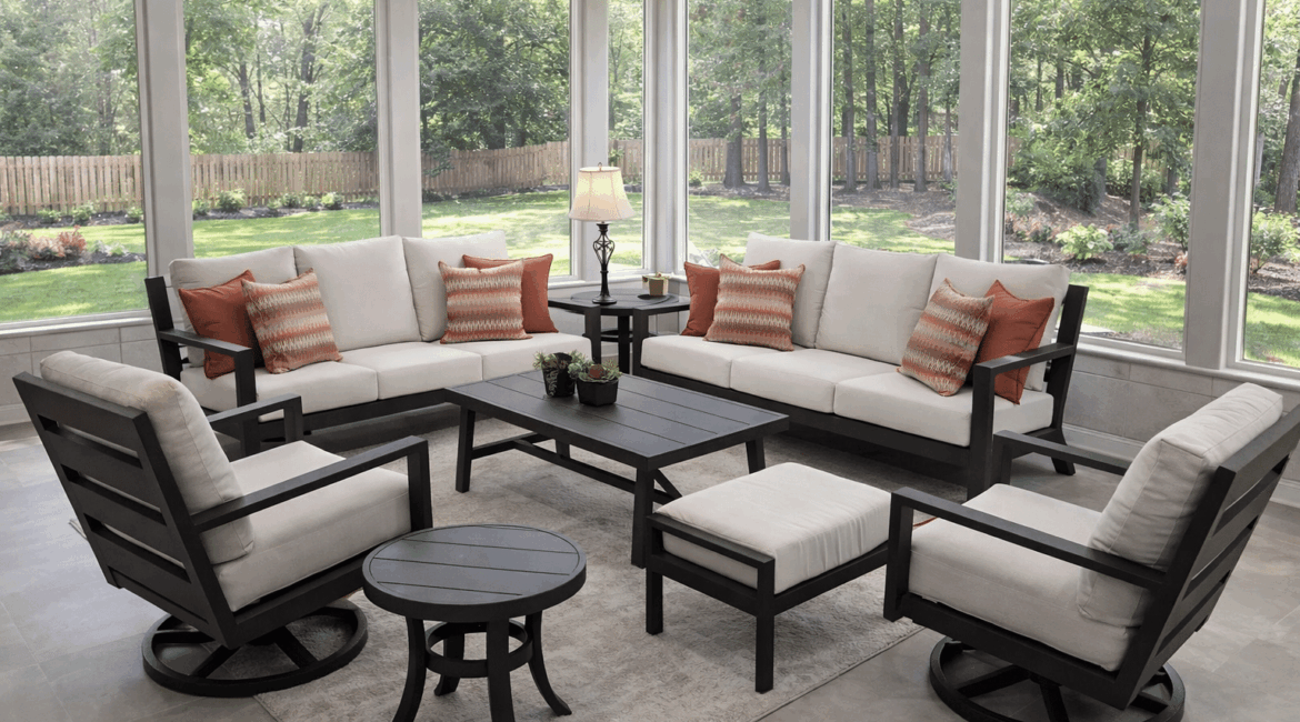Monterey Sunroom from the Monterey aluminum outdoor furniture collection