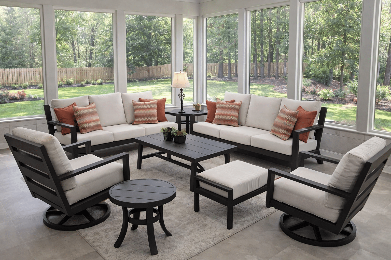 Monterey Sunroom from the Monterey aluminum outdoor furniture collection