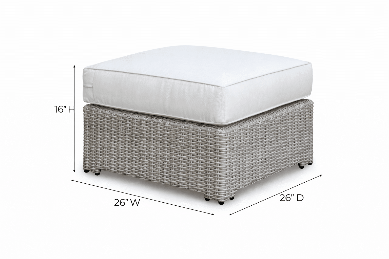 Napa Ottoman outdoor patio furniture