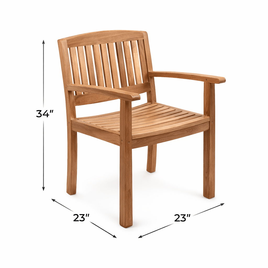 Teak Arm Dining Chair, teak outdoor furniture
