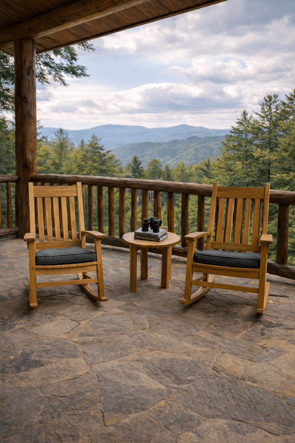 Teak Rocker Set Mountains, teak outdoor furniture
