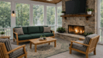 Teak Set Screen Porch, teak outdoor furniture